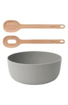 Berghoff Leo 5pc Salad Set Bowl Boar In Brown