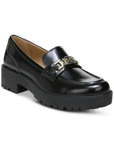 SAM EDELMAN TEAGAN WOMENS LEATHER LUG SOLE LOAFERS