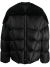 Rick Owens Luxor Flight Padded Down Jacket - Men's - Polyamide/virgin Wool/lamb Fur/goose Feather In Black