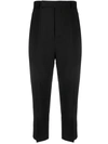 RICK OWENS RICK OWENS STRAIGHT-LEG CROPPED TROUSERS