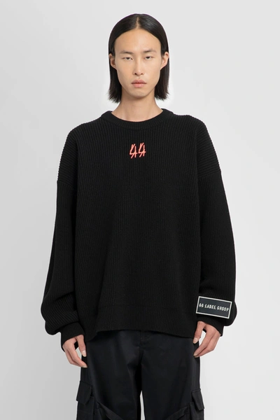 44 Label Group Crewneck Sweater In Black