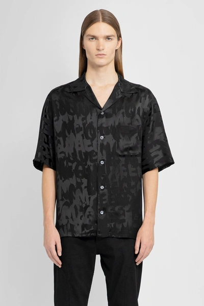 Alexander Mcqueen Man Black Shirts