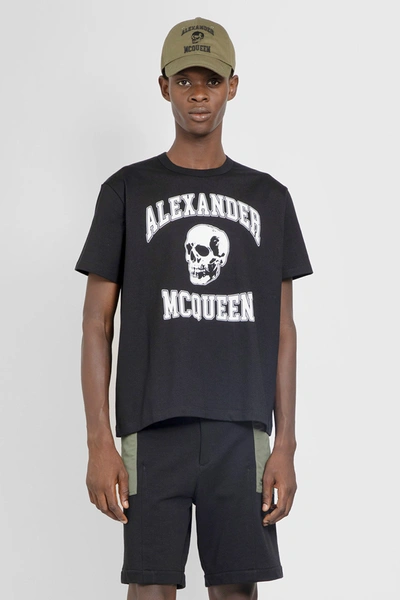 Alexander Mcqueen Man Black T-shirts
