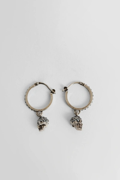 Alexander Mcqueen Mini Earrings In Silver