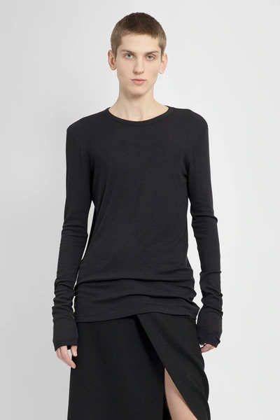 Ann Demeulemeester Long-sleeved T-shirt In Black
