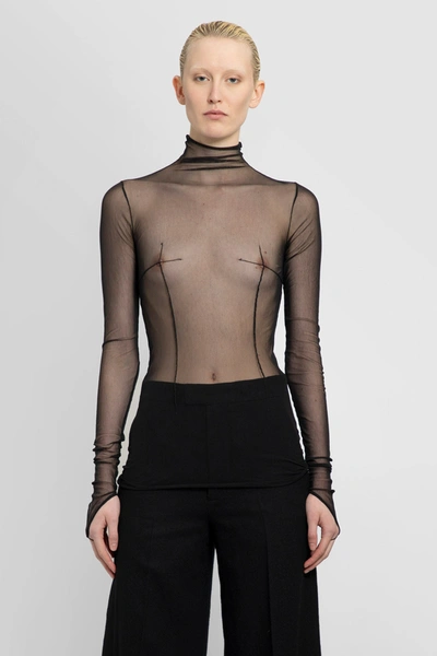 Ann Demeulemeester Woman Black Tops