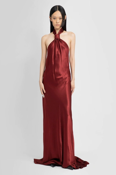 Ann Demeulemeester Woman Red Dresses In Burgundy