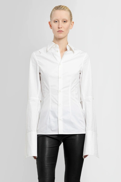 Ann Demeulemeester Woman White Shirts
