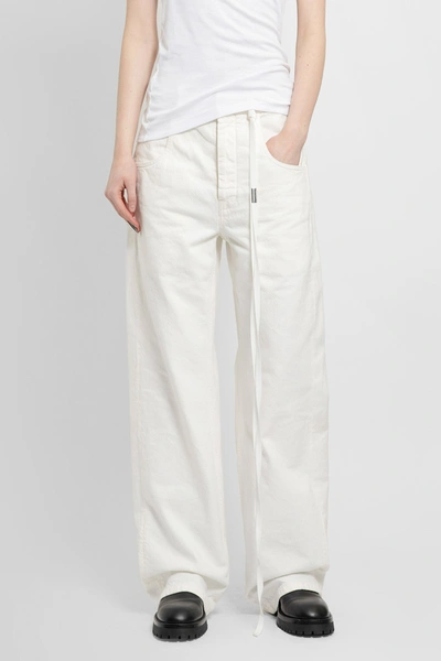 Ann Demeulemeester Woman White Jeans