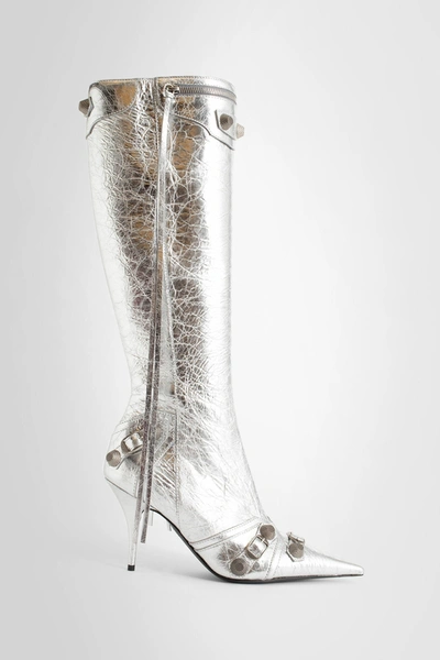Balenciaga Woman Silver Boots
