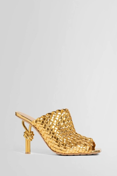 Bottega Veneta Woman Gold Sandals