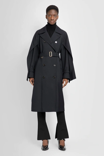 Burberry Woman Black Coats