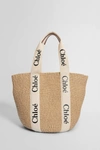 Chloé Woman Beige Tote Bags In Beige
