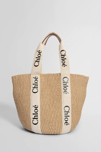 Chloé Woman Beige Tote Bags