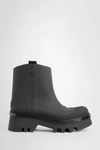 Chloé Elegant Mini Rain Boots With Scallop Detailing In Black