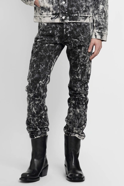 Dries Van Noten Man Black&white Jeans