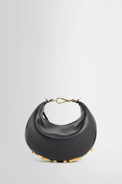 Fendi Woman Black Top Handle Bags