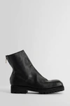 Guidi Round-head Short Boots In Black