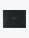 SAINT LAURENT BLACK MONOGRAM LEATHER CARD HOLDER,375946BTY0N12162019