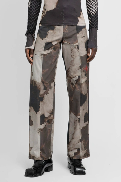 Kusikohc Brown Burn Trousers In Multicolor