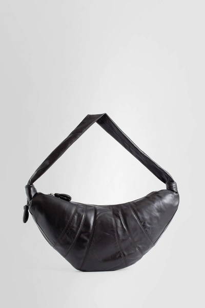 Lemaire Unisex Black Shoulder Bags In Brown