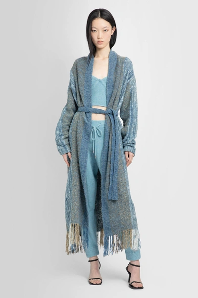 Lisa Von Tang Woman Blue Coats