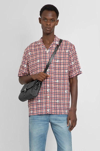 Gucci Tartan Linen Bowling Shirt In Multicolor
