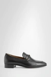 Gucci Black Horsebit Interlocking G Loafers In Black
