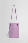 Loewe Dice Pocket Leather Shoulder Bag In Purple