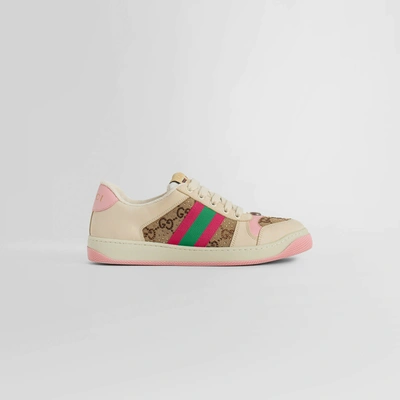 Gucci Gg Supreme Fabric Sneakers With Web Motif In Multi