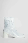 Maison Margiela 60mm Tabi Bianchetto Leather Boots In White