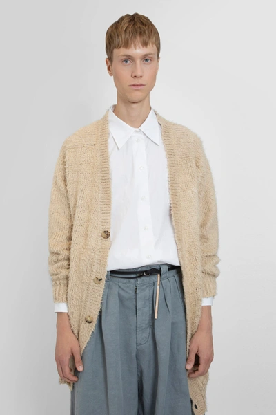 Maison Margiela Yellow Brushed Cardigan