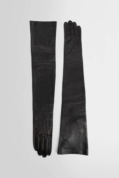 Maison Margiela Black Leather Gloves