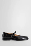 Maison Margiela Bovine Leather Mary Jane Pumps With Sheepskin Detailing And Elegant Buckle Closure In Black