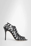 Manolo Blahnik Hollow-out High-heeled Sandals In Black