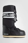 Moon Boot Logo Waterproof Nylon Snow Boots In Black