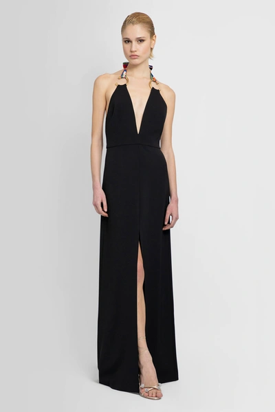 Pucci Halterneck Crepe Maxi Dress In Black