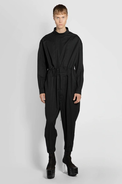 Rick Owens Man Black Jumpsuits