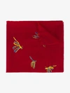 JANAVI JANAVI BEADED BUTTERFLY SCARF,STAEEYDRAGONFLYJN11870939