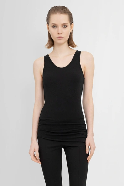 Thom Krom Woman Black Tank Tops