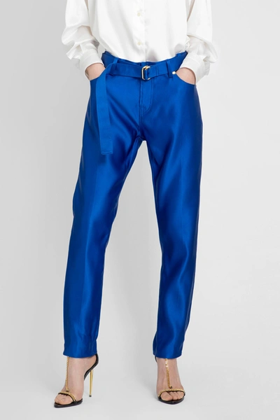 Tom Ford Woman Blue Trousers