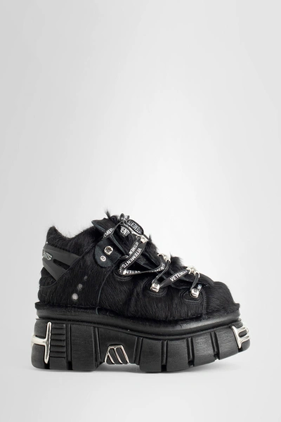 Vetements Platform  X New Rock Sneakers In Black Horse