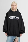 Vetements Black Cotton Blend Oversize Sweatshirt In Black