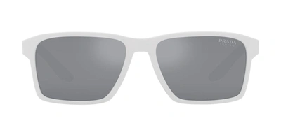 Prada Linea Rossa Man Sunglass Ps 05ys In Silver