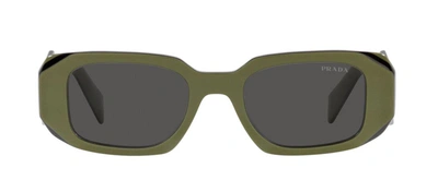 Prada Eyewear Rectangle In Grey