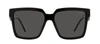 Prada Womens Black Pr 24zs Square-frame Acetate Sunglasses In Grey