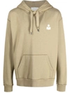 Isabel Marant Matte Hoodie In Kaki