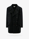 Maison Margiela Oversized Double-breasted Coat In Black