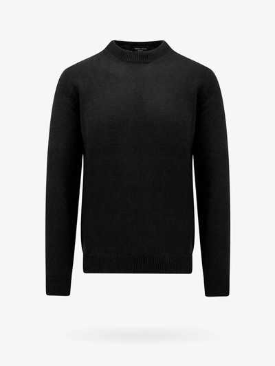 Roberto Collina Roundneck Knit Sweater In Black