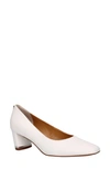 J. Reneé Olivienne Snakeskin Embossed Pump In White